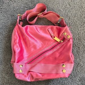 Juicy Couture Hot Pink Satin Shoulder Bag Purse Y2k